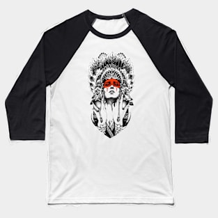 indian girl Baseball T-Shirt